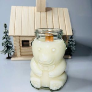 Cottage Bear candle