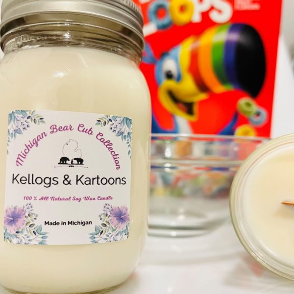 Kellogs & Kartoons candle