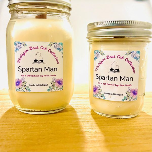 Spartan Man candle