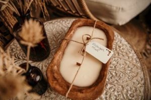Wooden Dough Bowl candle - Fall